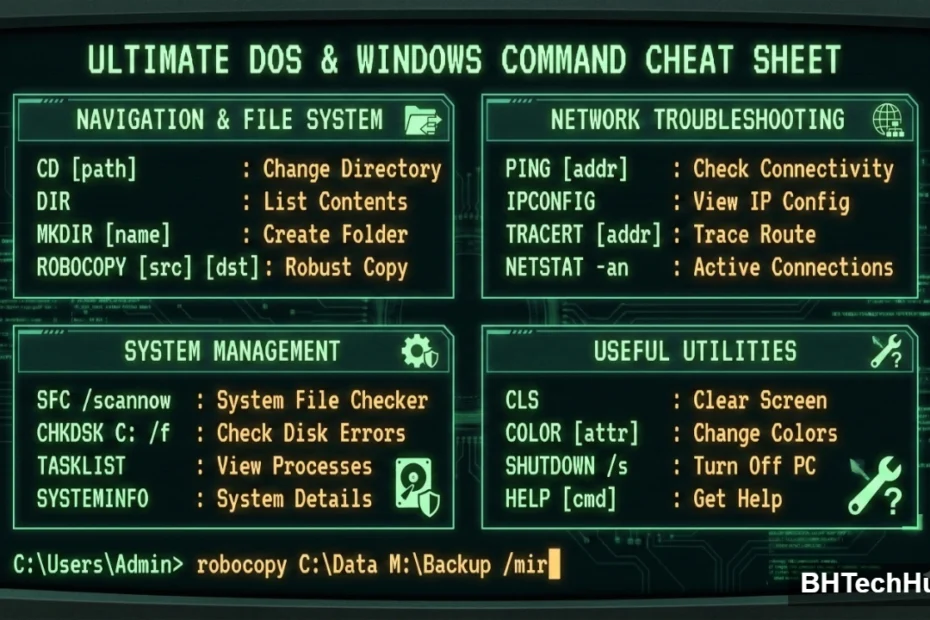 Mastering the Terminal_ The Ultimate Guide to Essential DOS & Windows Command Line Commands