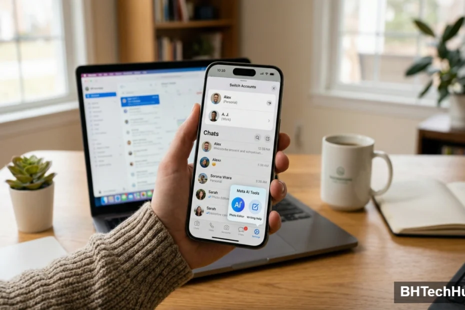 Finally WhatsApp Adds Multiple Accounts Support New Features for iOS