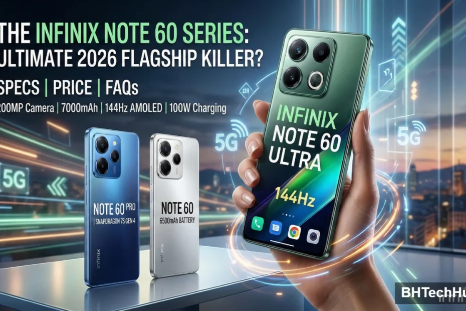 Close-up of the green Infinix Note 60 Ultra rear camera module, featuring its massive 200MP primary lens and brushed metal casing.