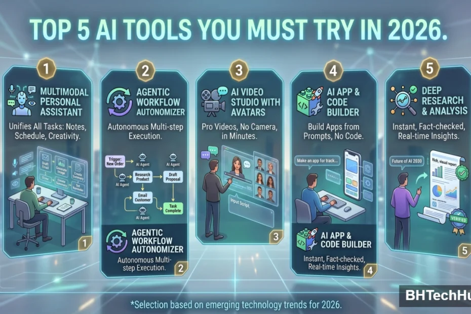 Top 5 AI Tools You Must Try in 2026
