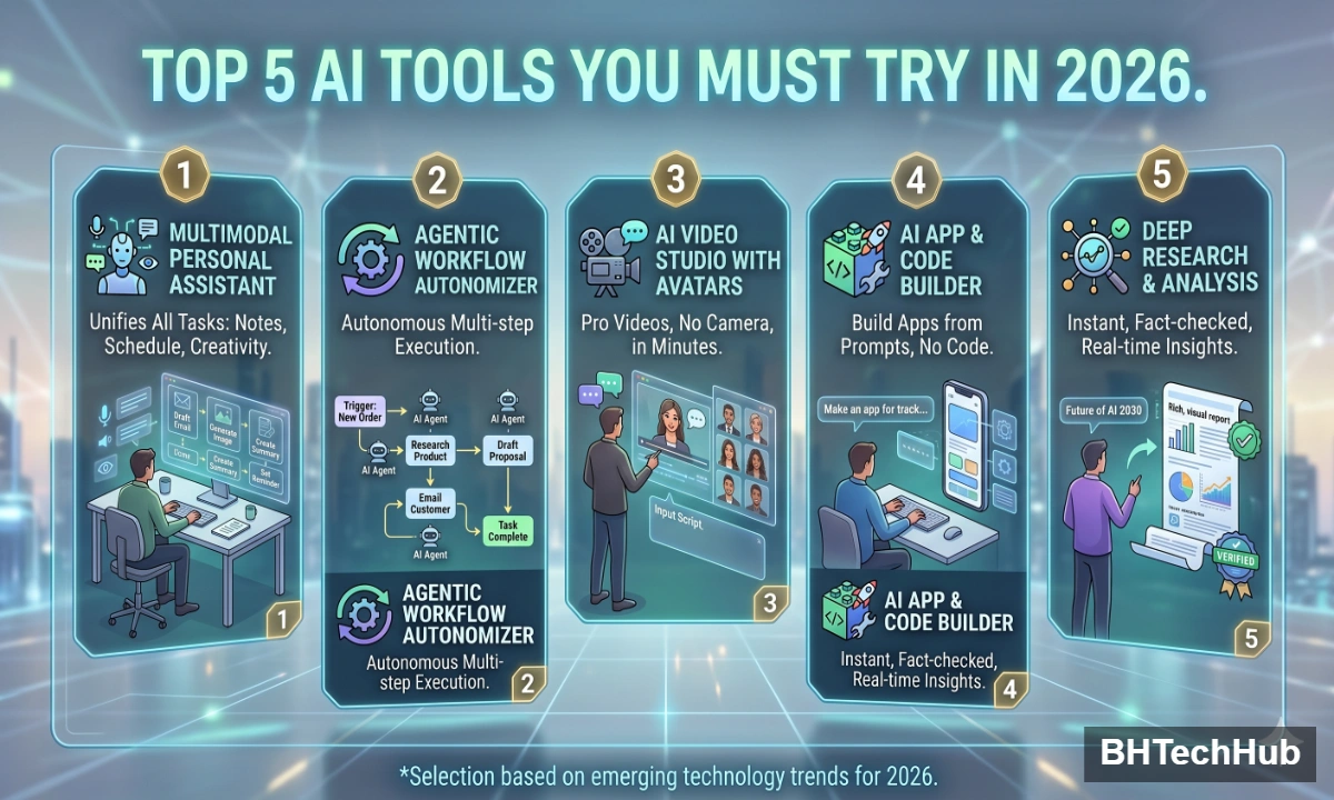 Top 5 AI Tools You Must Try in 2026