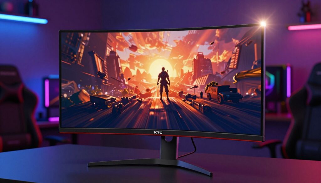 curved gaming display