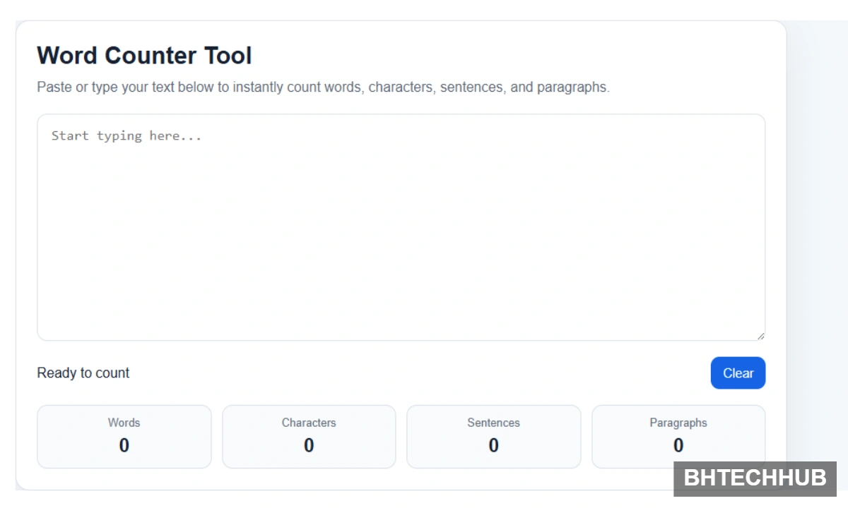 Word Counter Tool